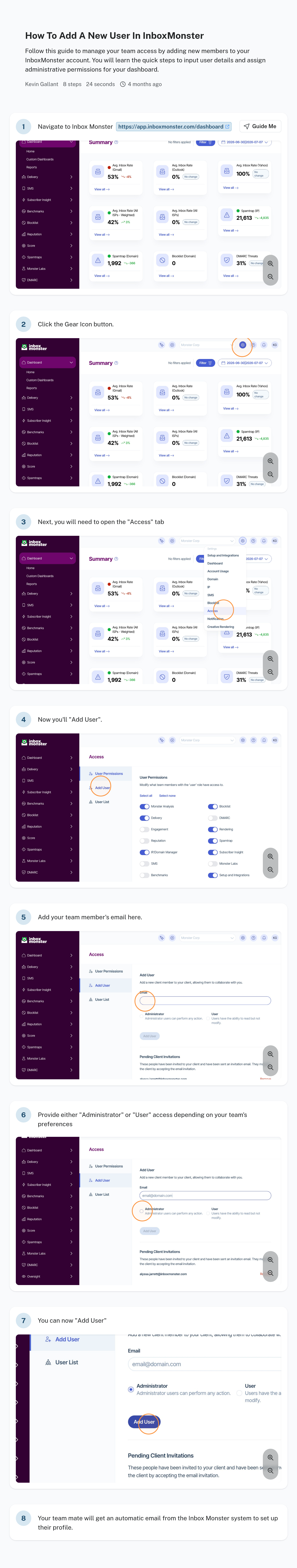 How To Add A New User In InboxMonster