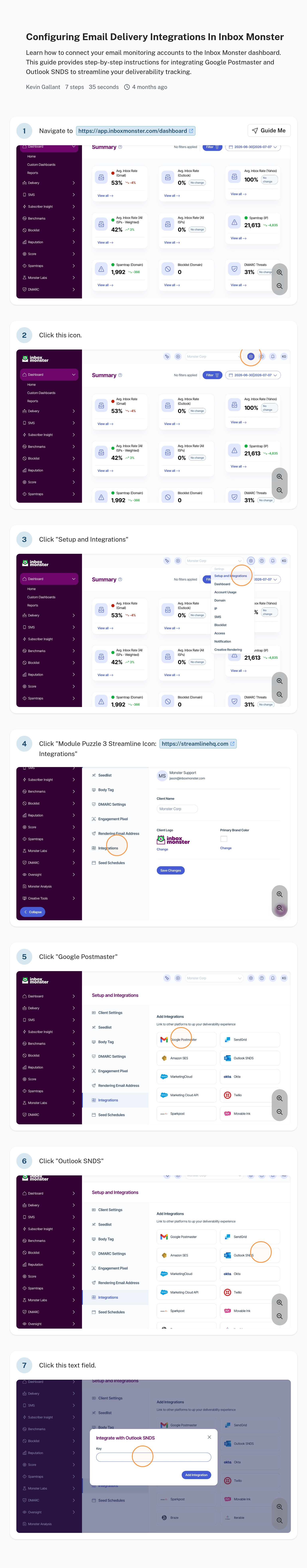 Configuring Email Delivery Integrations In Inbox Monster